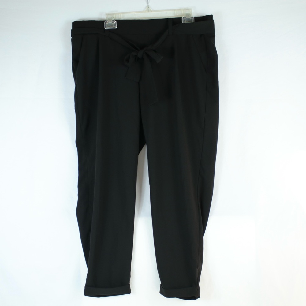 Torrid Black Tie Front Cigarette Pants Womens Size 1 - NEW